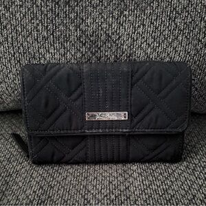 Vera Bradley Black Quilted Clutch